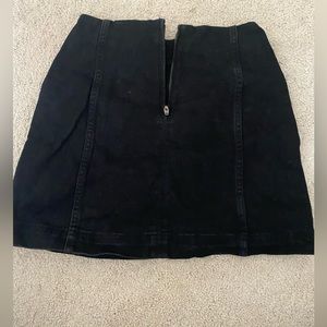 cute black jean skirt